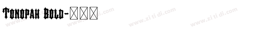 Tonopah Bold字体转换